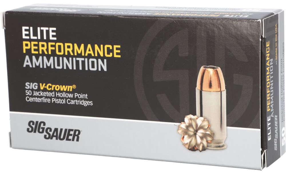 Ammunition Sig Sauer ZPAP M85 40SW SIG AMMO 40SW 165GR ELITE V-CROWN JHP 50/20 • Model: ZPAP M85